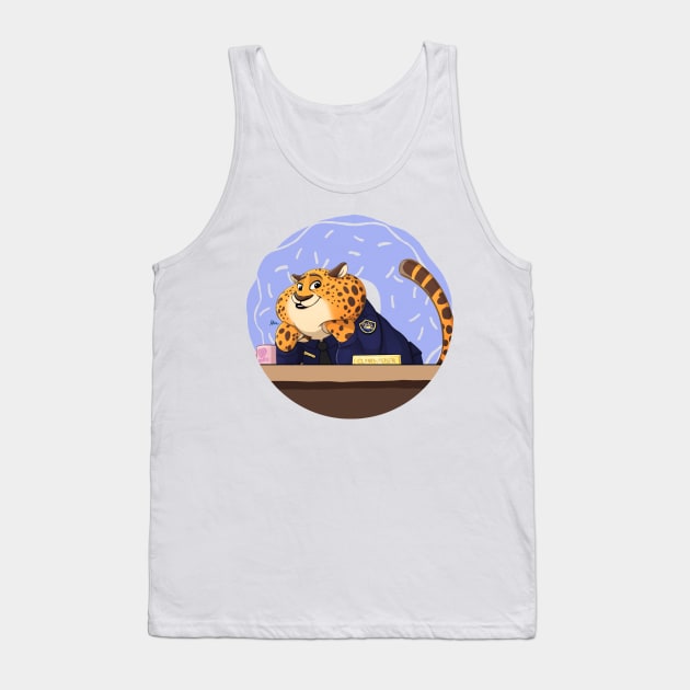 Officer Clawhauser Tank Top by Mike Mincey